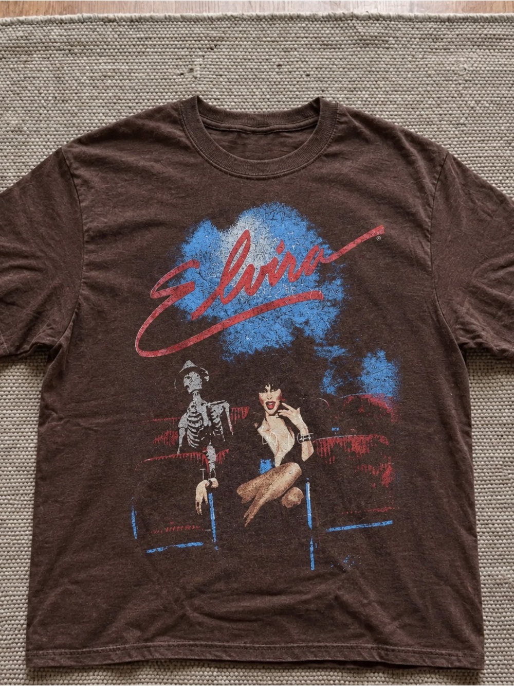Elvira Trauma Show Fantasy Shirt Gothic Magic Graphic Tee Unisex Dark Chocolate